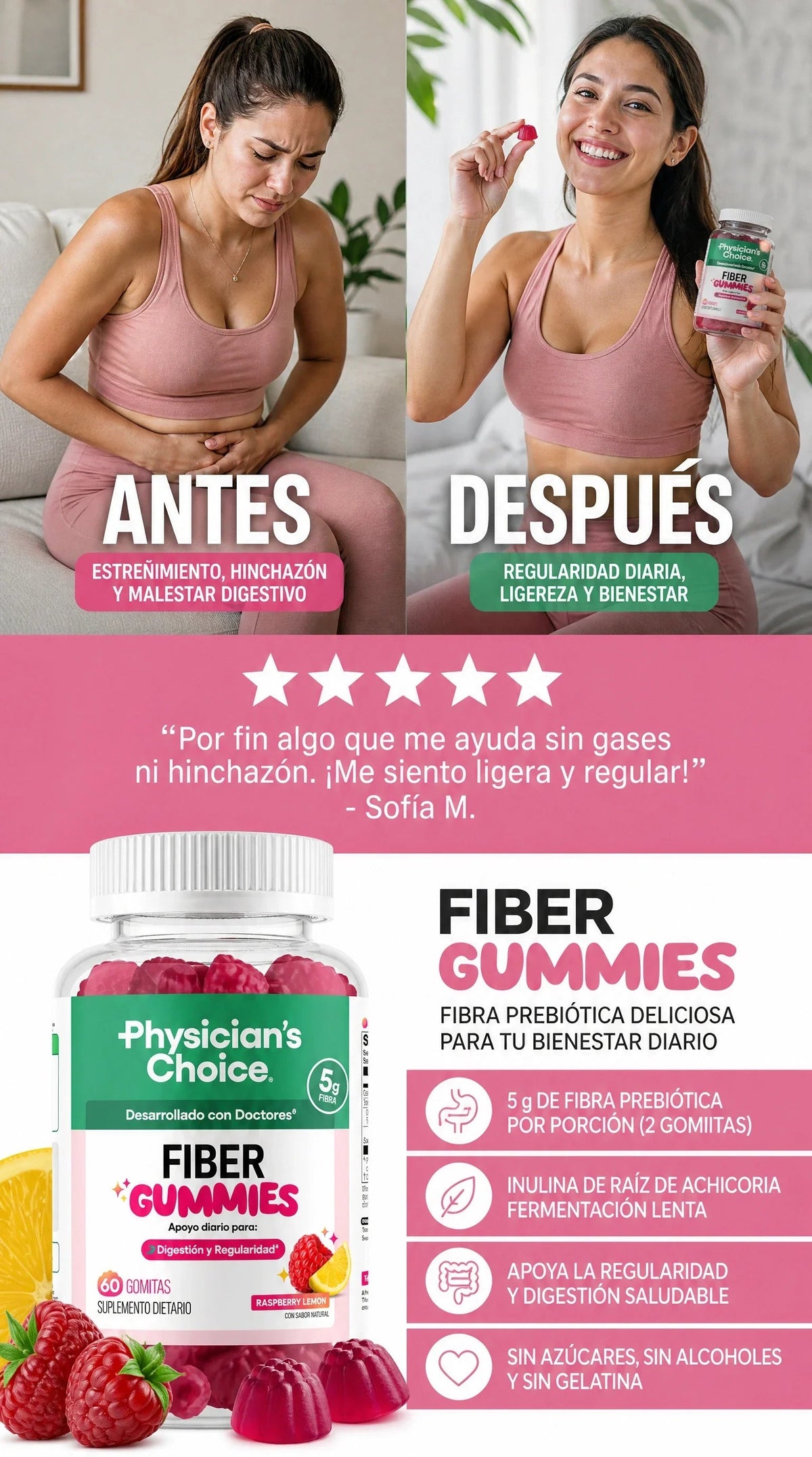 Gomitas de Fibra Physician's Choice