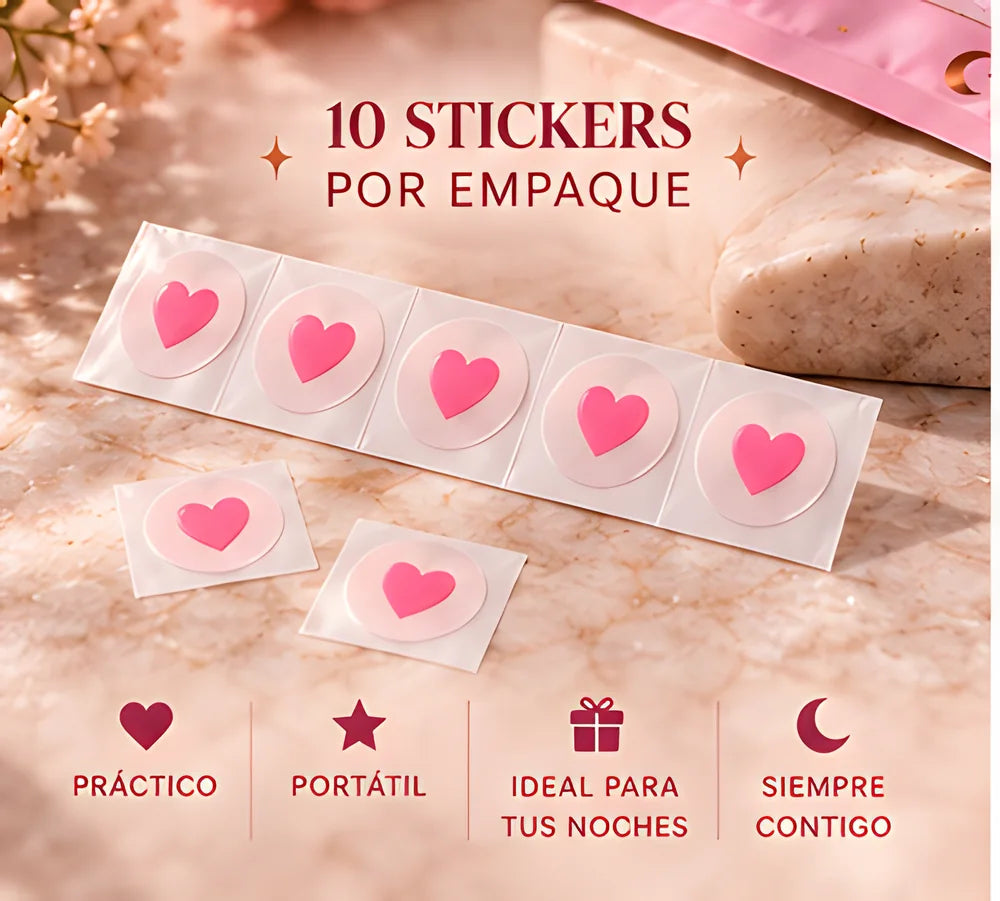 10 stickers por sobre